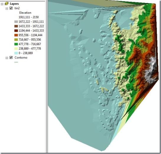 Crear un TIN en ArcGis con 3D Analyst Agua y SIG
